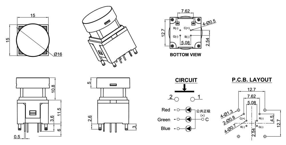 PB06-A-WB-RGB(C)-X-N 도면