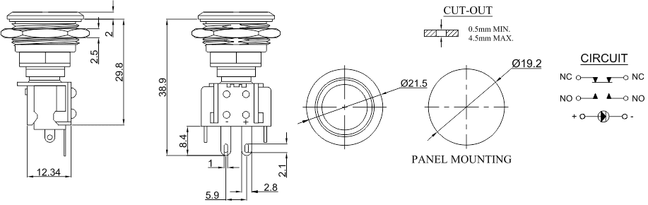 PSM-12M-FS-RU3-SN-A 도면