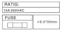 FH15-203 (6*30 fuse) 사양표