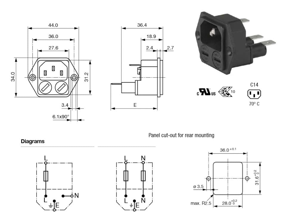 S-03DFS-11 double fuse 도면