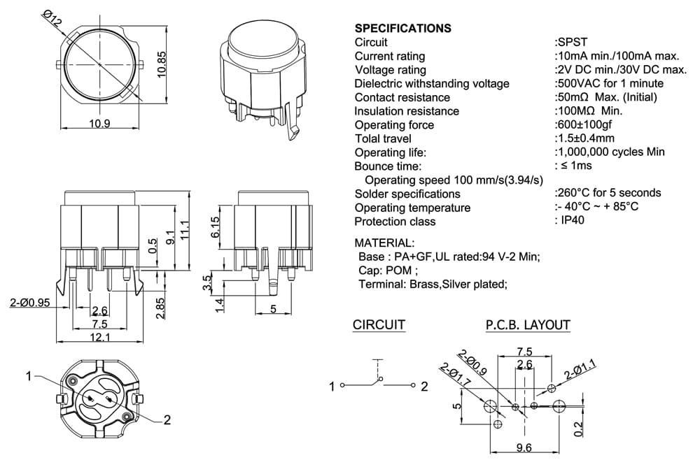 KS12-GO1.5-WWN-6/12N-S 도면