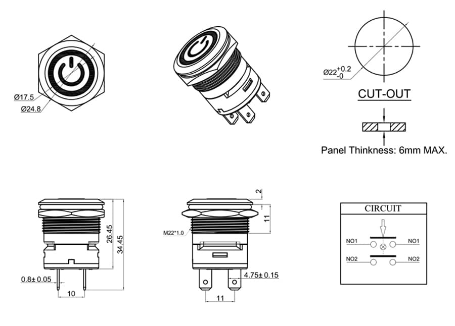 PAM22-21Z-F-PU6-S0 도면