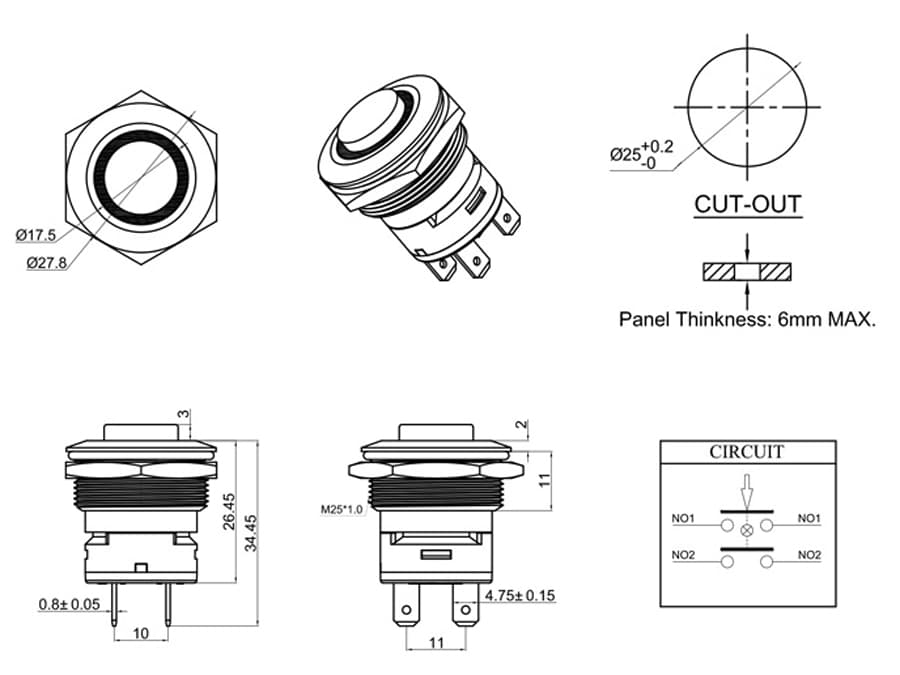 PAM25-21Z-H-RG3-S0 도면