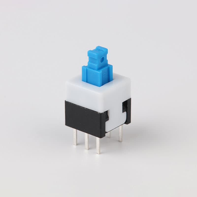 PS081-06 Momentary Push 6 Pin Switch 8x8mm Non Latching/Latching Push Button Switch